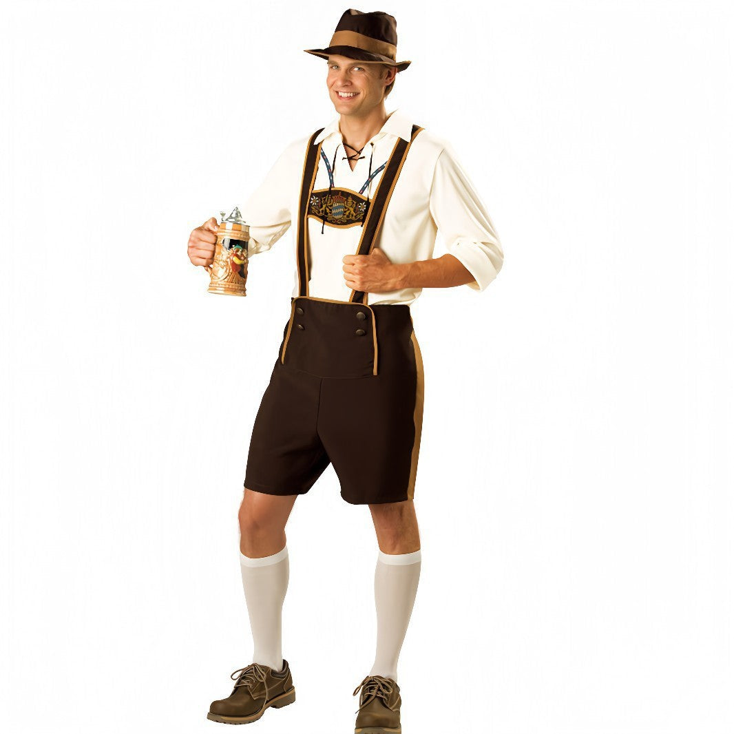 Costume traditionnel court pour homme avec boutons