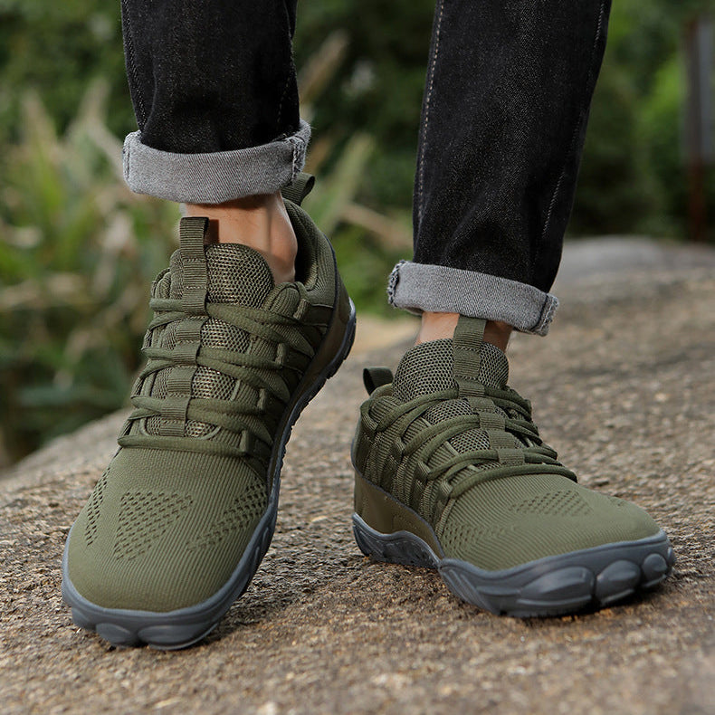 Wide-Fit Barefoot Walking Shoes – Breathable Shoes with Grippy Outsole