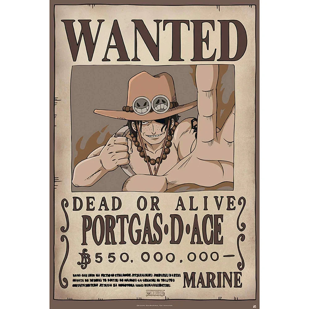 One Piece Ace recherché Maxi poster mural - 61 x 91.5 cm