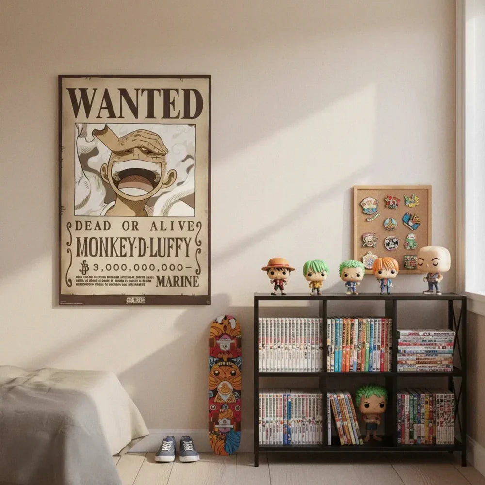 One Piece Gezochte Luffy Wano Maxi-wandposter - 61 x 91.5 cm