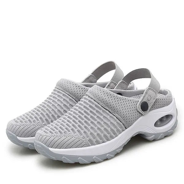 Comfortabele mesh-klompen voor dames - luchtkussen, antislip en gemakkelijk aan te trekken