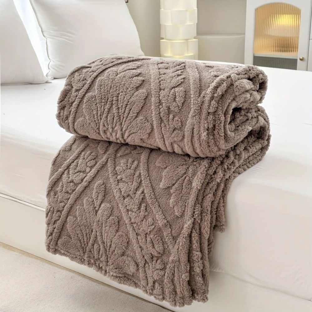 Plaid en jacquard tissé Paris confortable pour maison et voyage