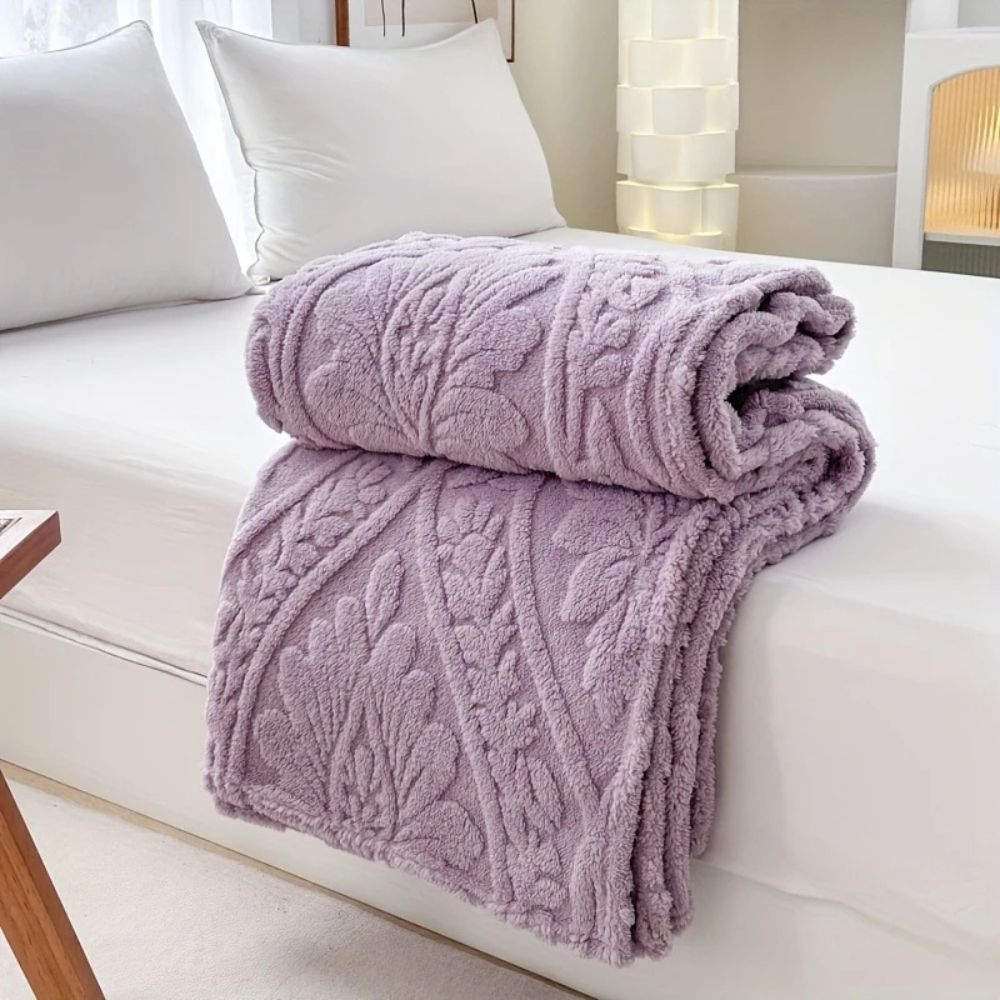 Plaid en jacquard tissé Paris confortable pour maison et voyage