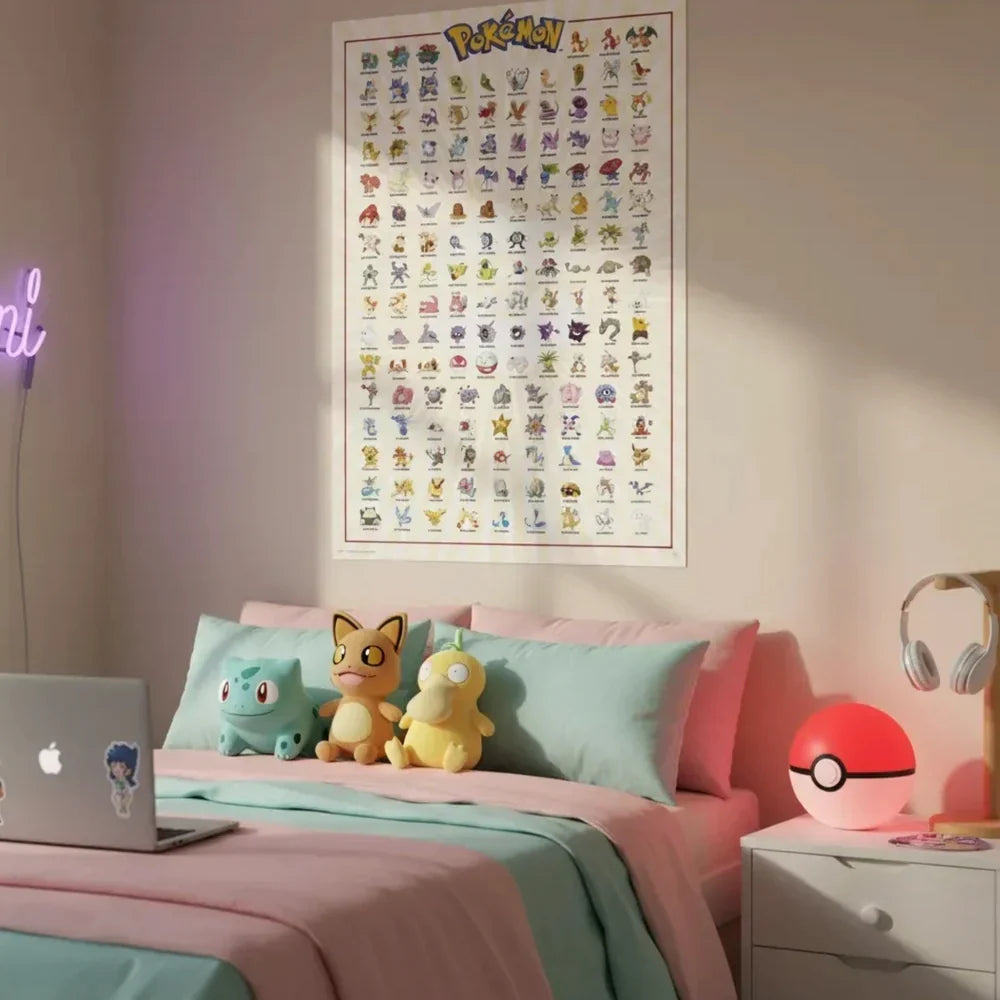 Pokémon Kanto 151 Maxi-Wandposter - 61 x 91.5 cm
