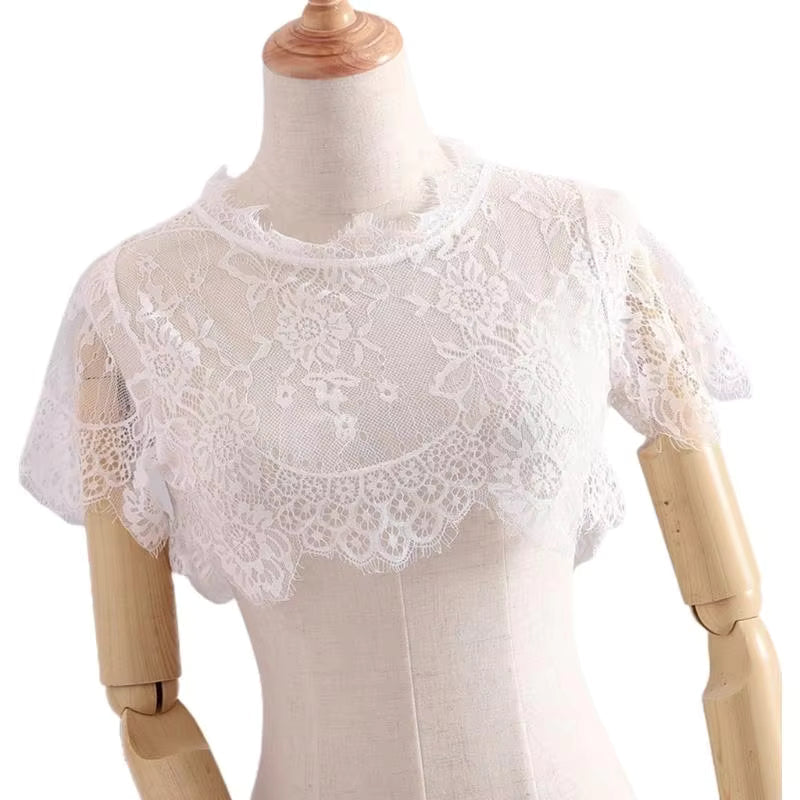 Dirndlbluse mit kurzen Ärmeln für Damen