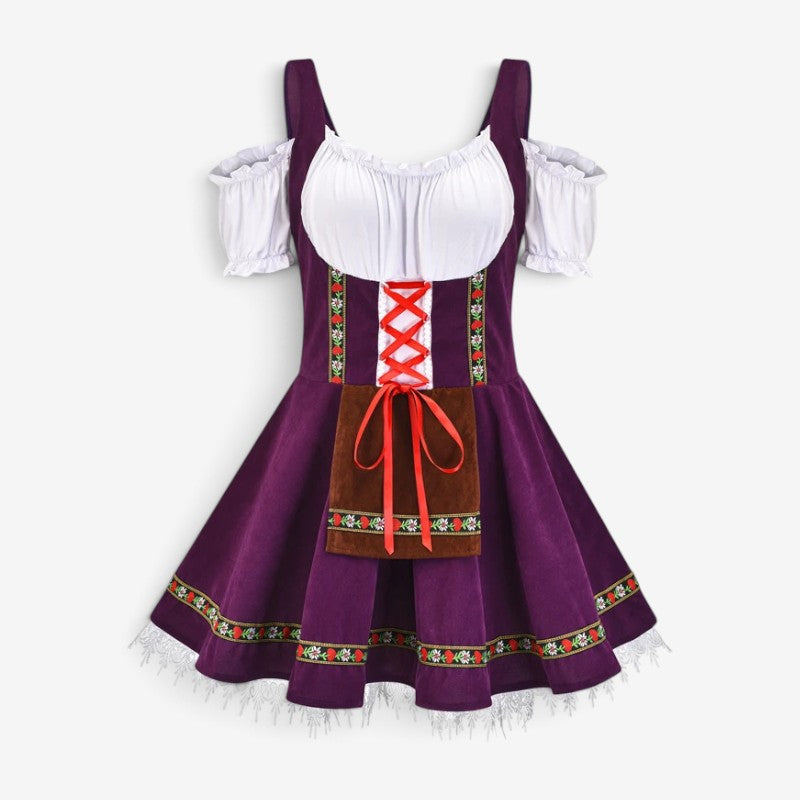 Dirndl pour femme avec jupe évasée