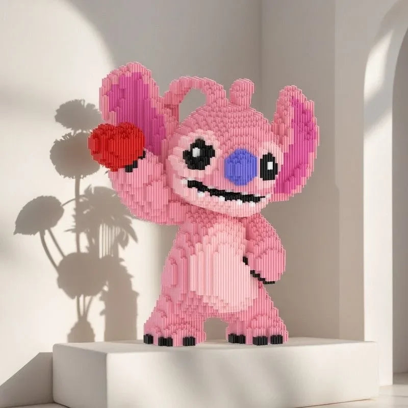 Creature Couple with Hearts Building Block Set, 30 cm