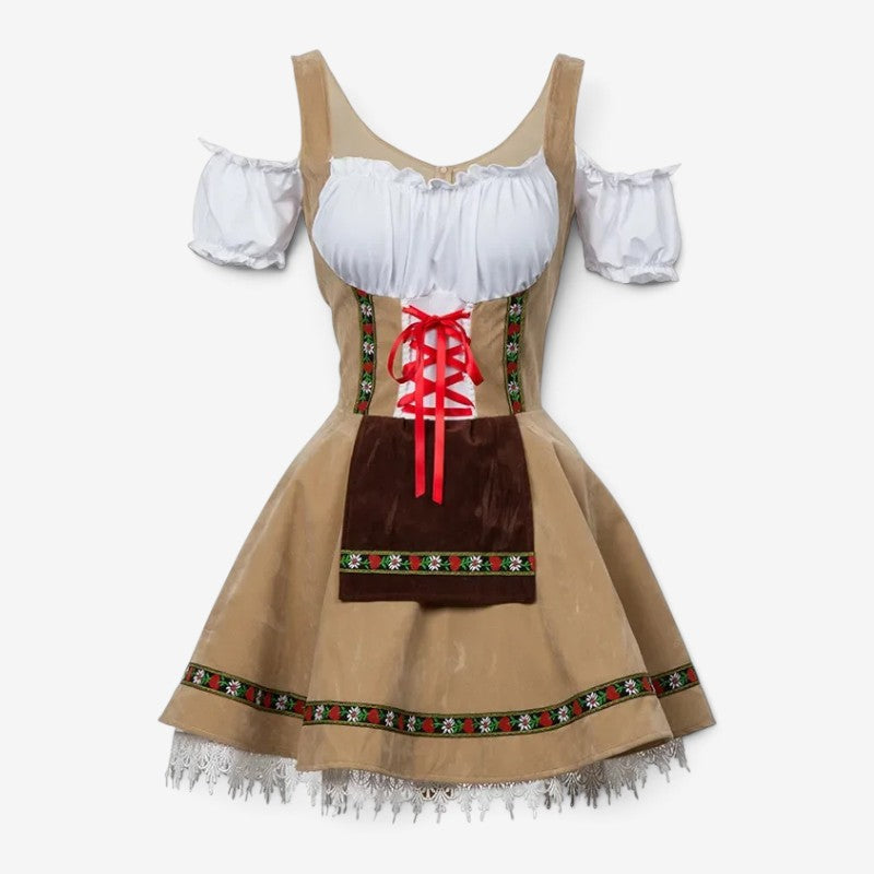 Dirndl pour femme avec jupe évasée