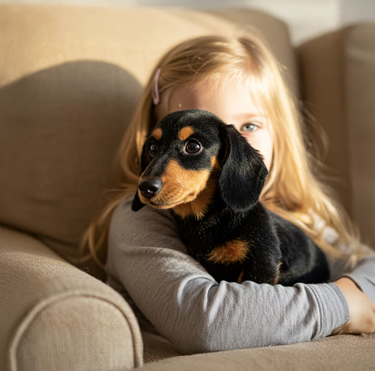 Interactive Plush Dog with Touch Sensors and Moving Tail