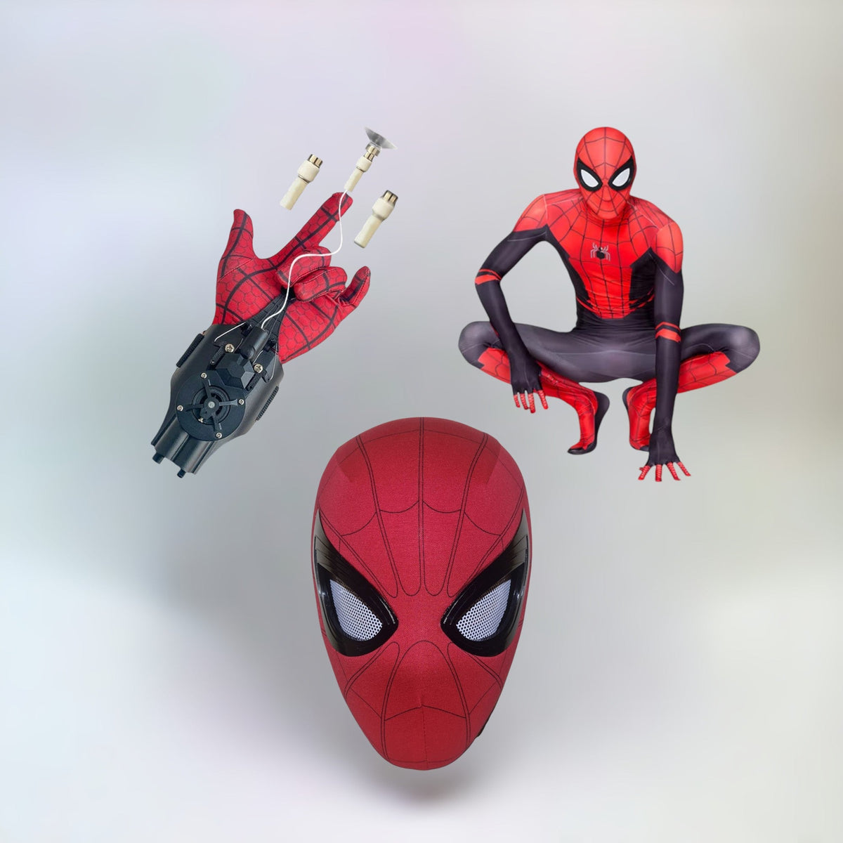 Spider-Man Costume Bundle with Mask and Web Shooter