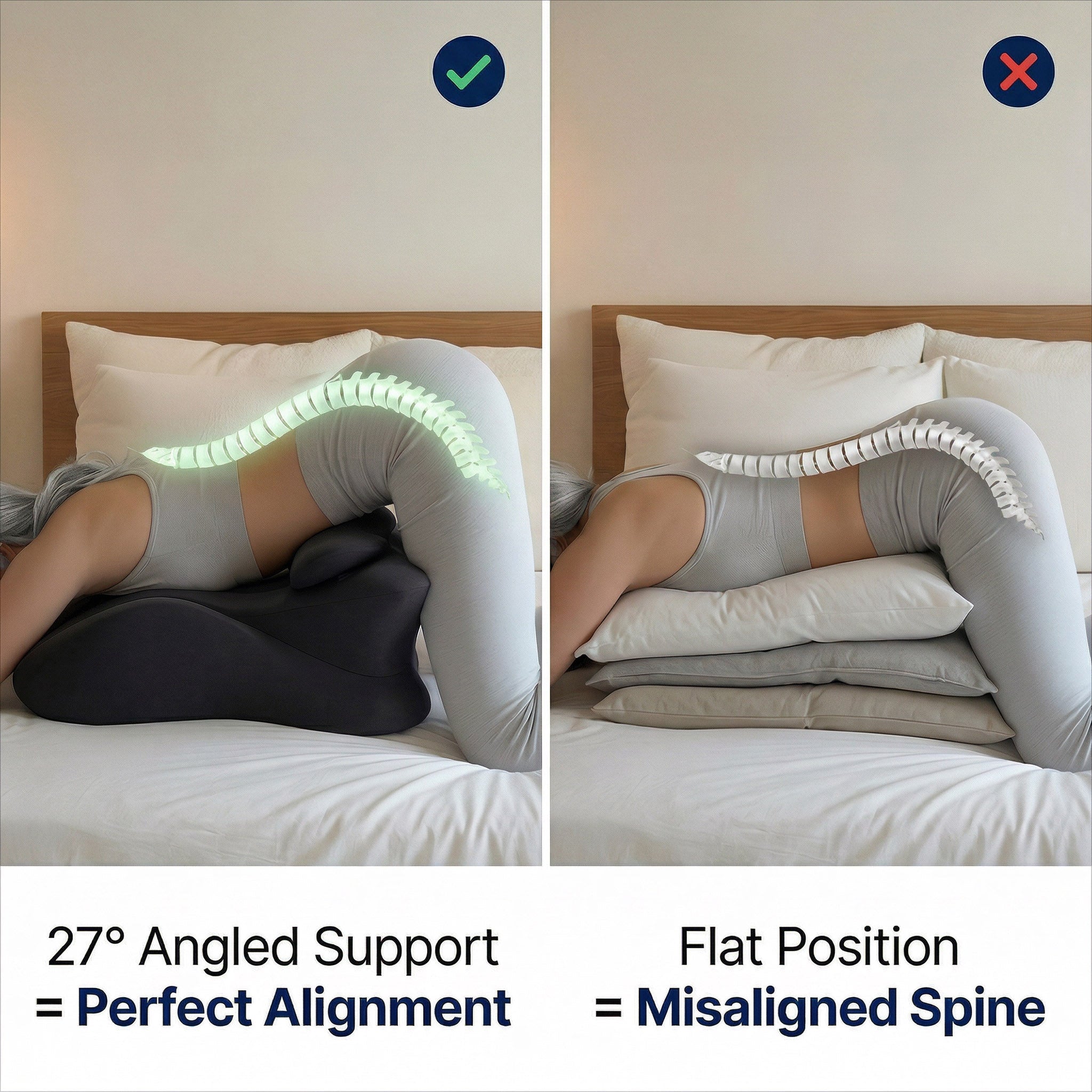 Ergonomisches Intimitätsstützkissen für Komfort und Positionierung