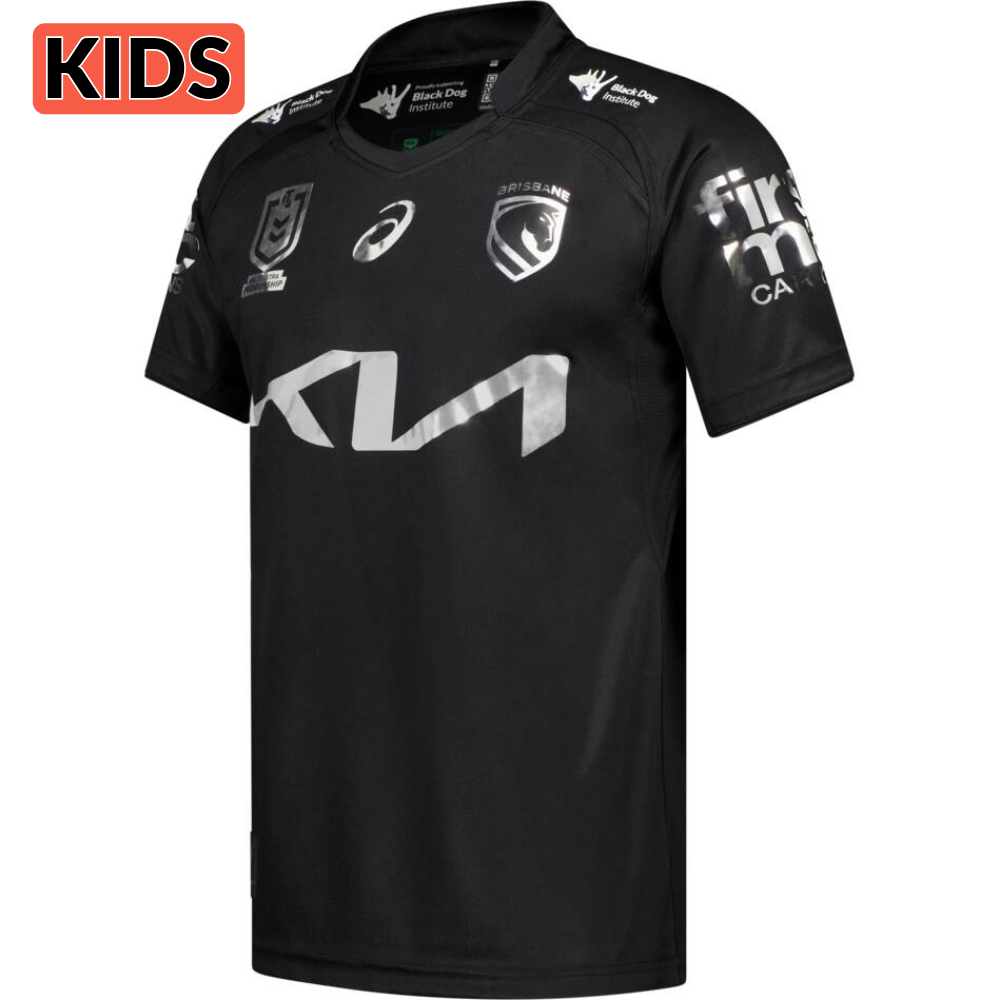 Maillot noir 2026 des Brisbane Broncos Kids