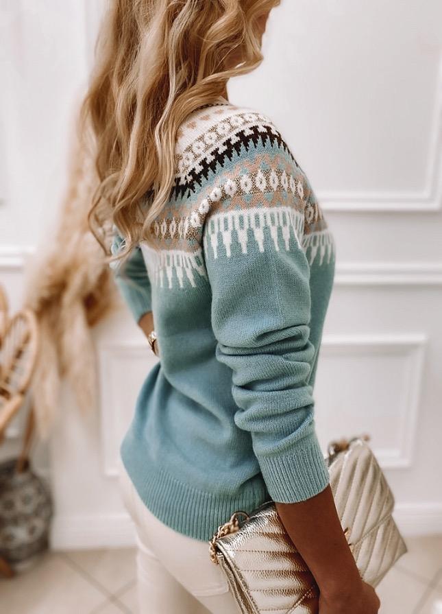 Pull norvégien Olivia – Pull pour femme avec motif nordique