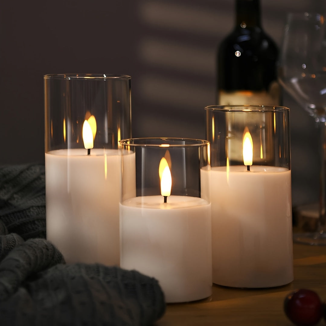 Set chauffe-bougie télécommandé - Bougies LED à piles avec minuterie & télécommande pour décoration intérieure