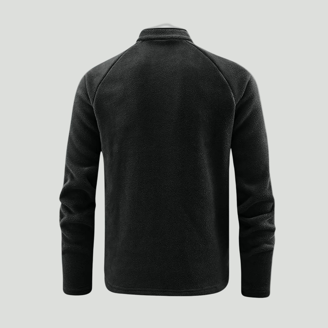 Men’s Quarter-Zip Fleece Pullover – Lightweight Hiking & Camping Mid-Layer