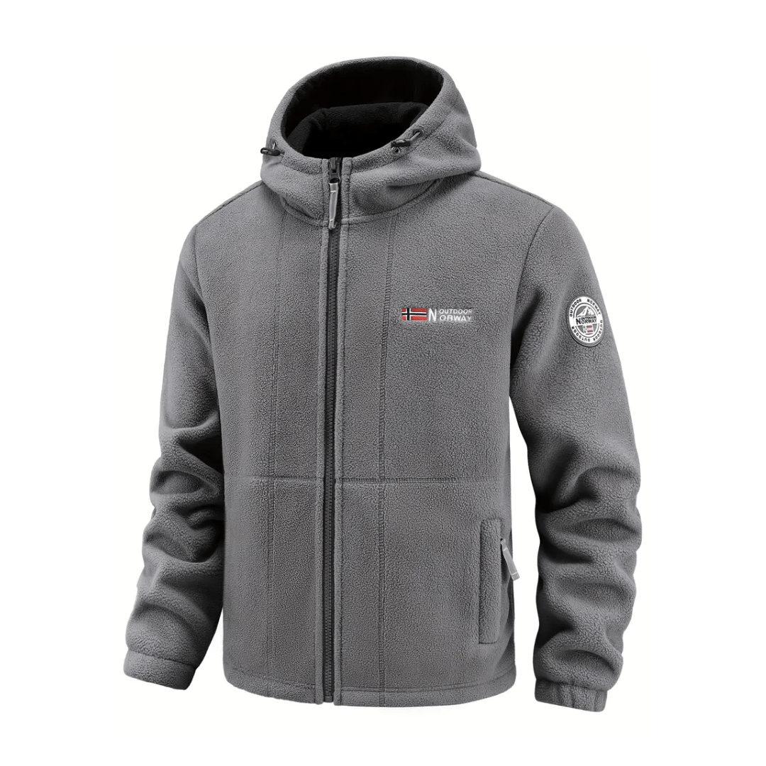 Men’s Windproof Fleece Jacket – Breathable Cold-Weather Outdoor Layer