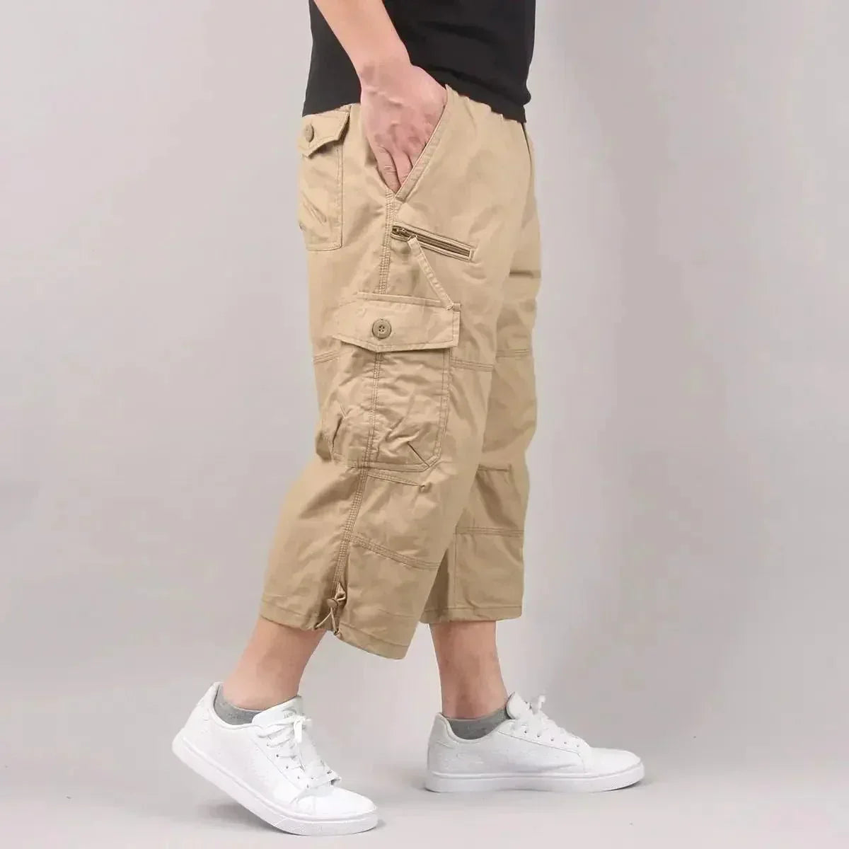 Lightweight Cargo Shorts – Loose-Fit Multi-Pocket Outdoor Shorts