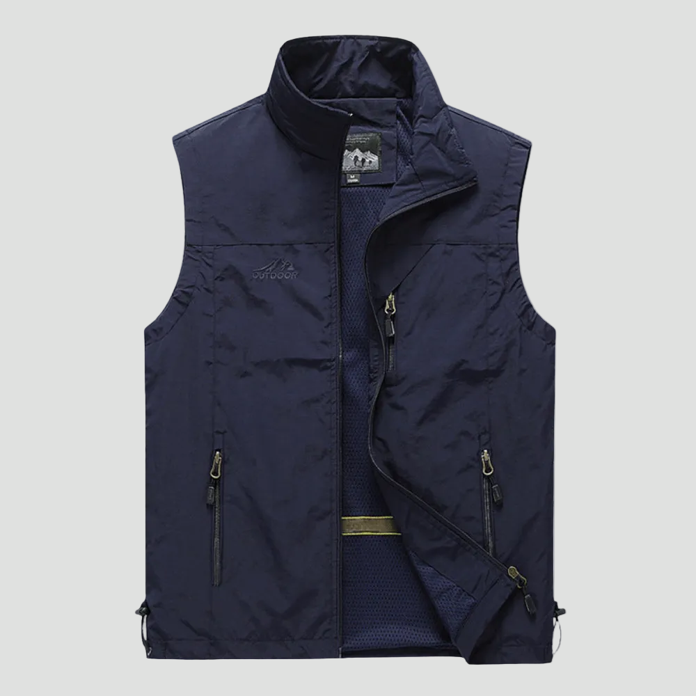 Lightweight Hiking Gilet – Breathable Multi-Pocket Outdoor Vest