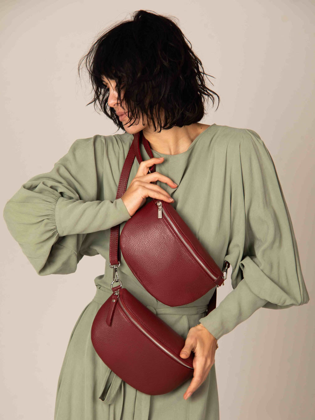 Sacoche en cuir multi-usage