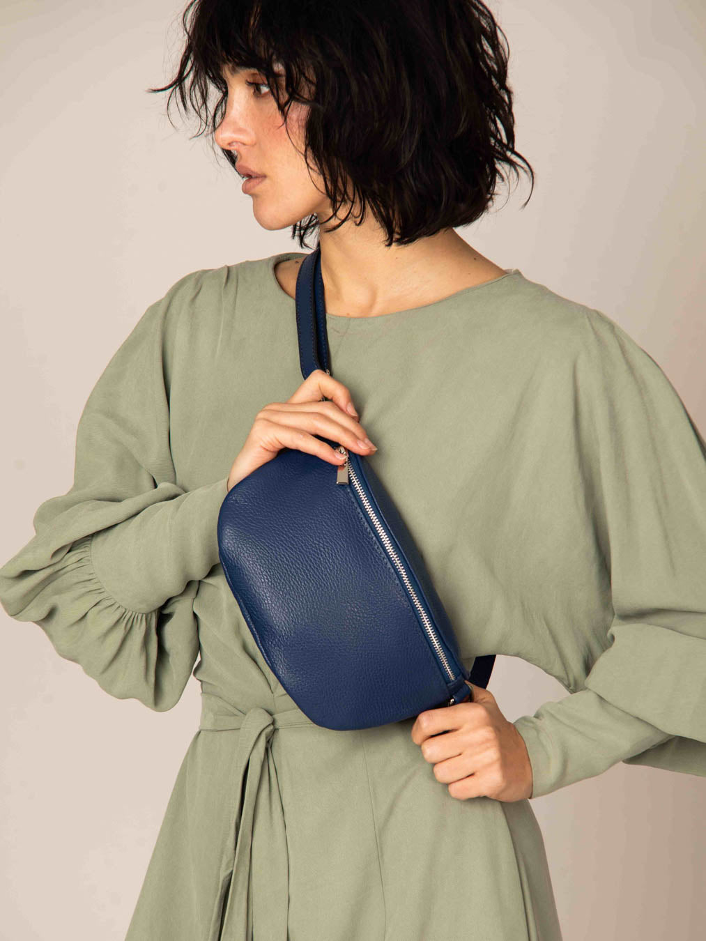 Sacoche en cuir multi-usage