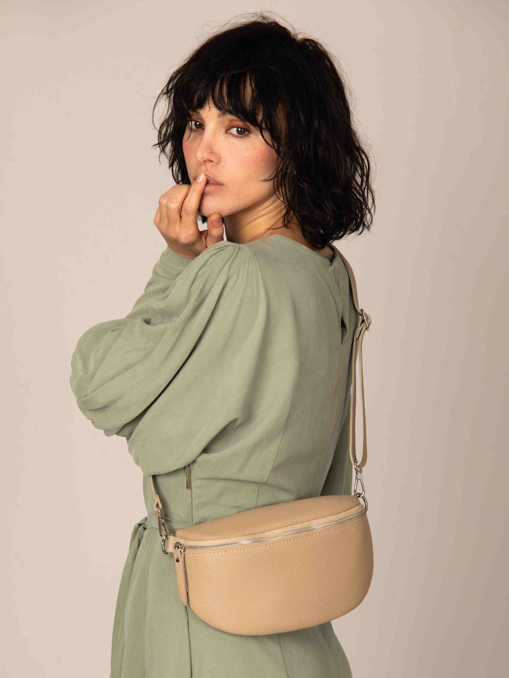 Sacoche en cuir multi-usage