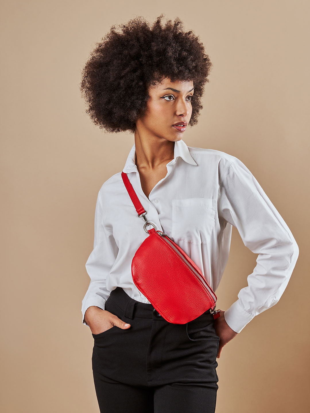 Sacoche en cuir multi-usage