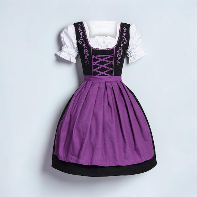 Robe bavaroise traditionnelle pour femmes avec broderies
