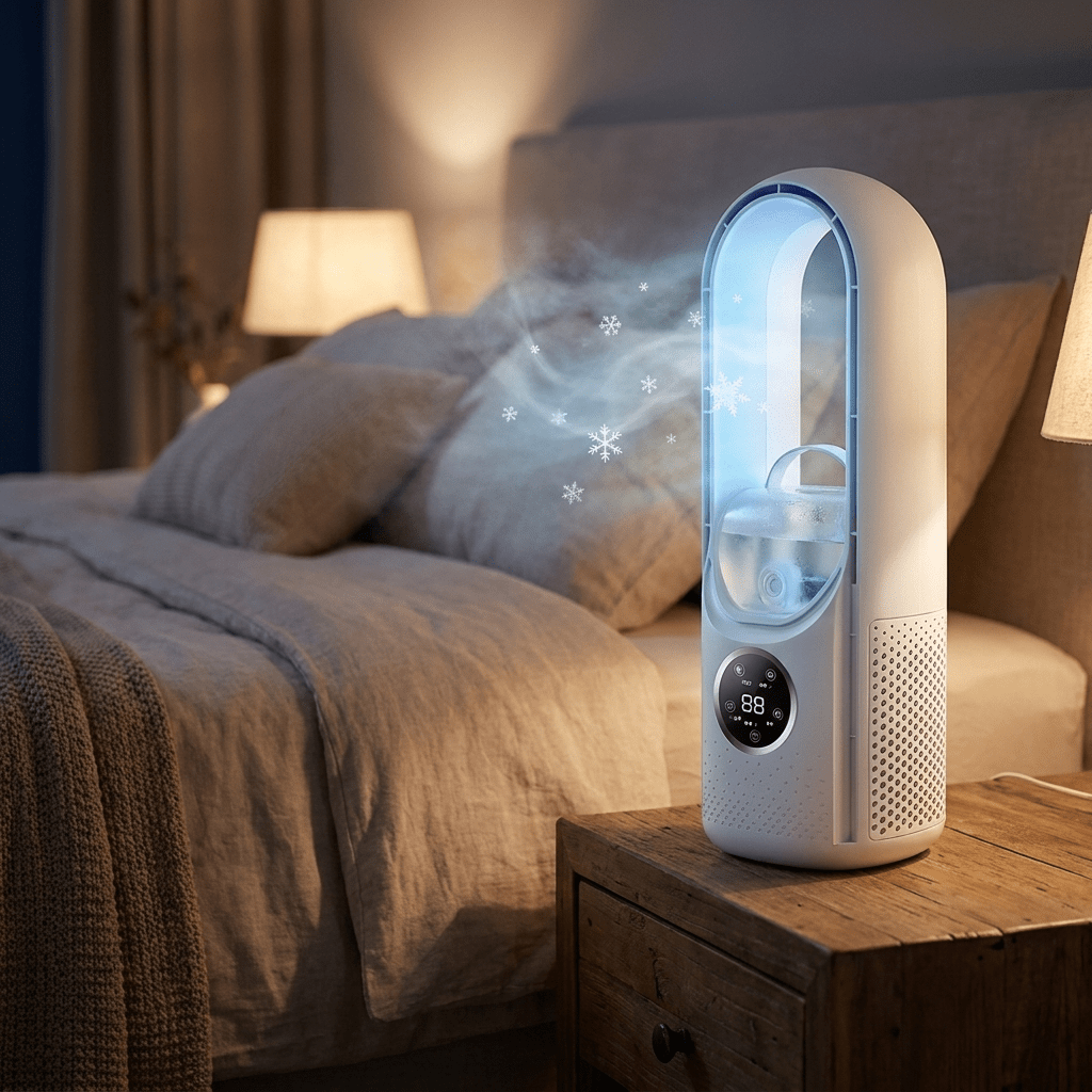 BREEZA Nova | Leiser luftkühler ohne Flügel mit Schlafmodus