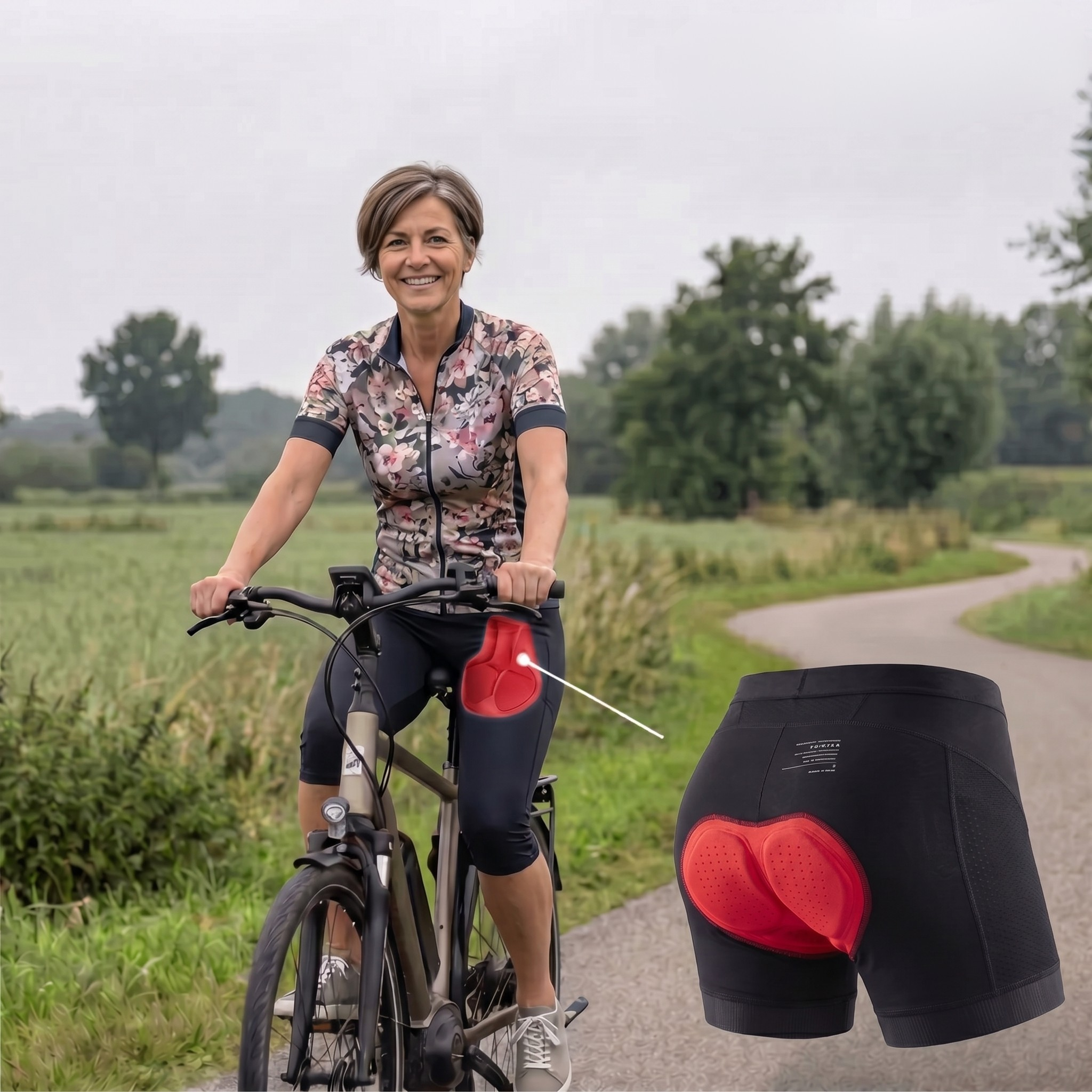 Women’s Cycling Undershorts – Breathable Gel-Padded Cycling Shorts