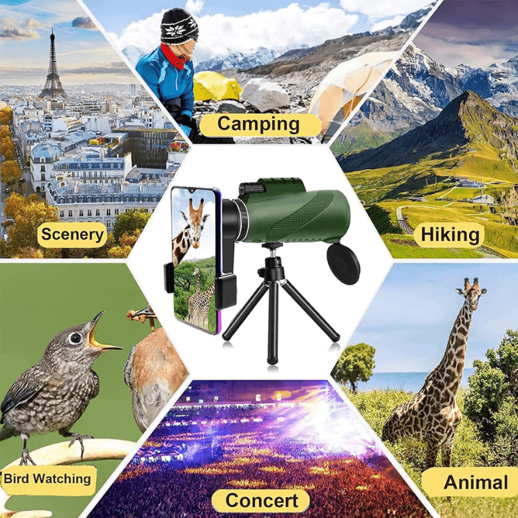 Compact 600x Zoom Monocular – Portable Outdoor Viewing Scope