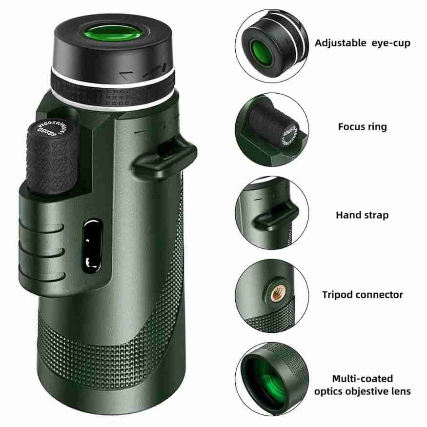 Compact 600x Zoom Monocular – Portable Outdoor Viewing Scope