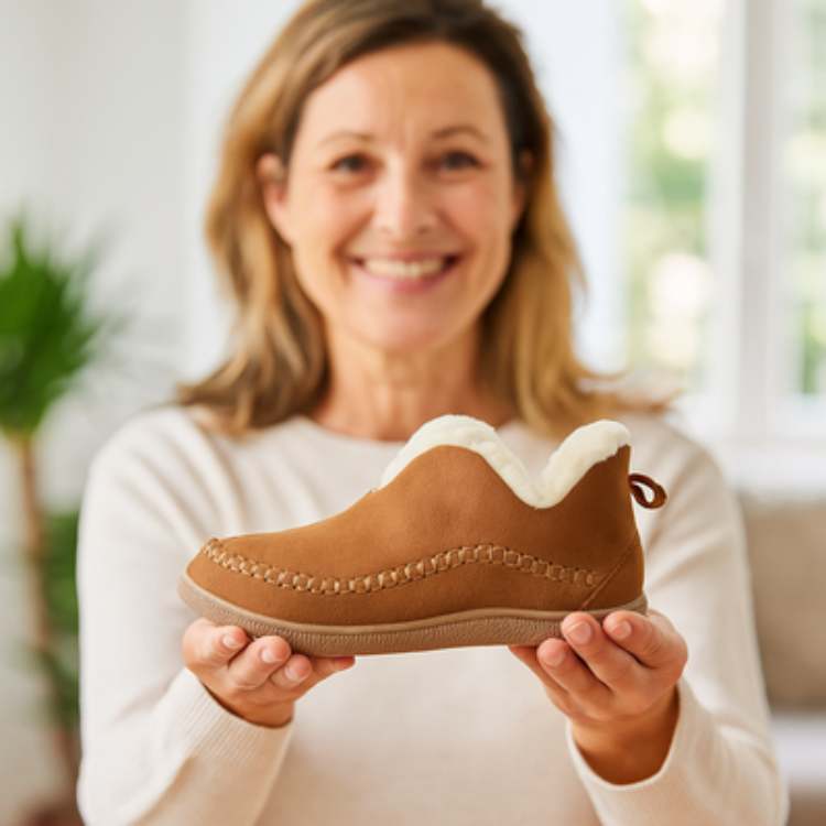 Fleece-Lined Comfort Shoes – CozyStep Supportive Winter Footwear