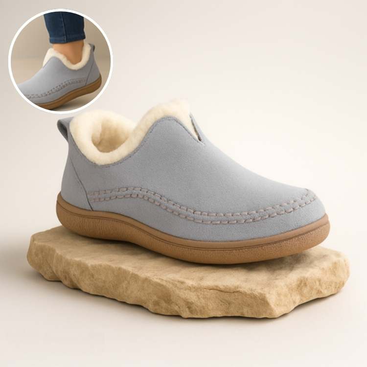 Fleece-Lined Comfort Shoes – CozyStep Supportive Winter Footwear