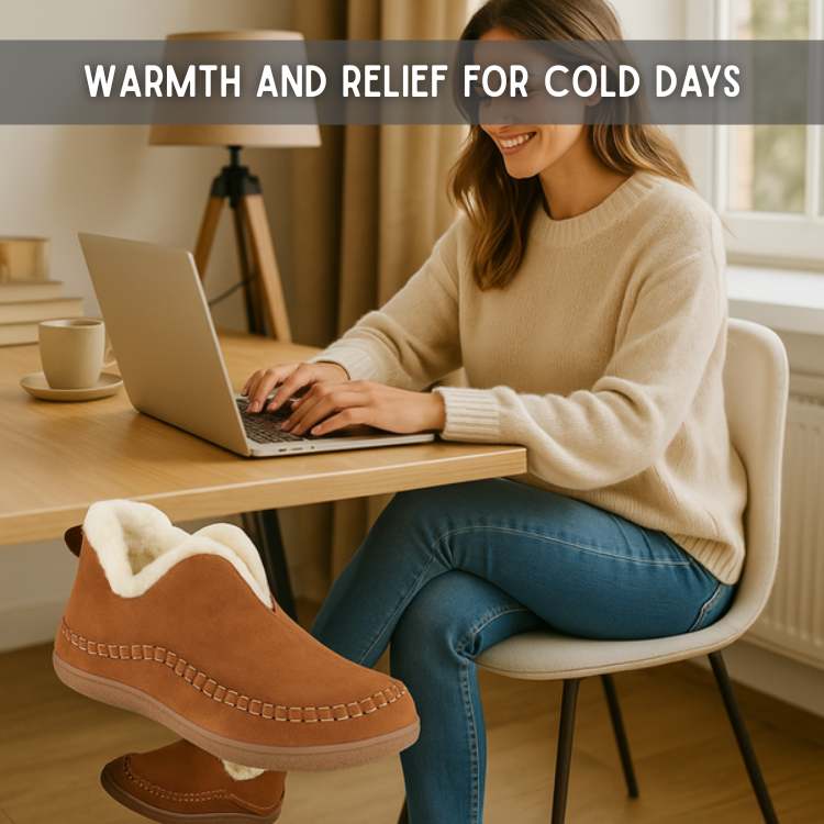 Fleece-Lined Comfort Shoes – CozyStep Supportive Winter Footwear