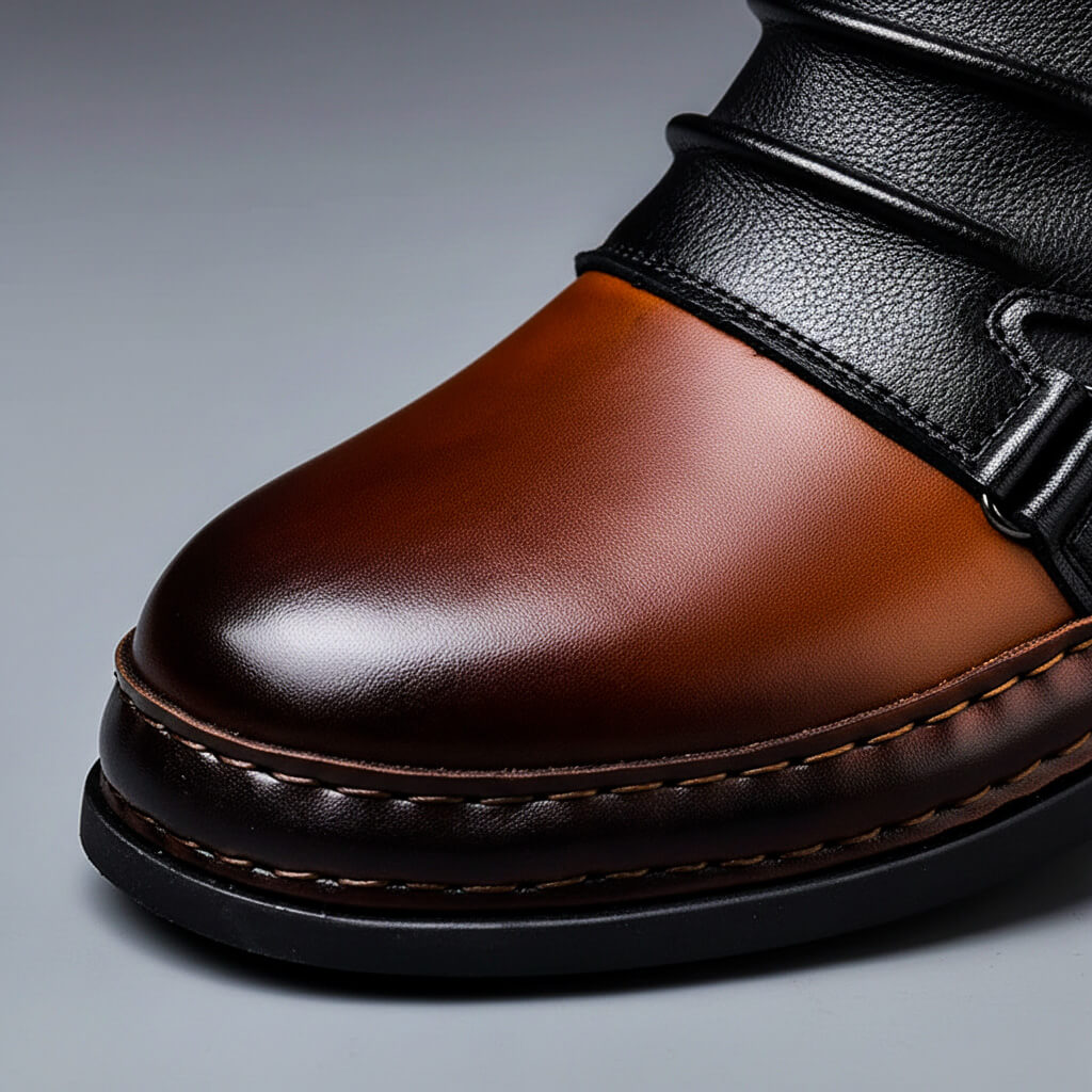 Bottes vintage en cuir italien pour hommes Lucent