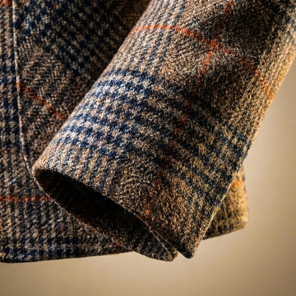 Blazer en laine à motif pied-de-poule pour hommes Valentio