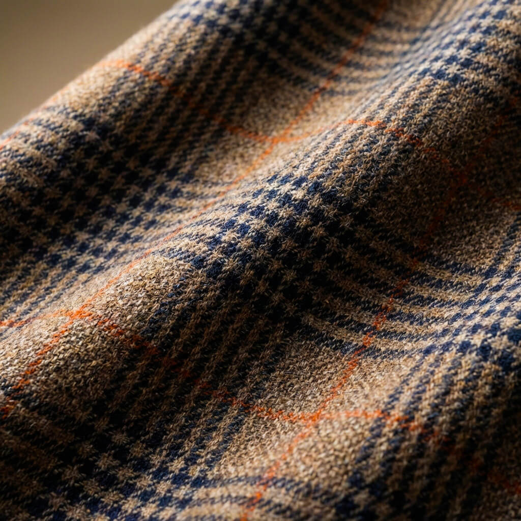Blazer en laine à motif pied-de-poule pour hommes Valentio