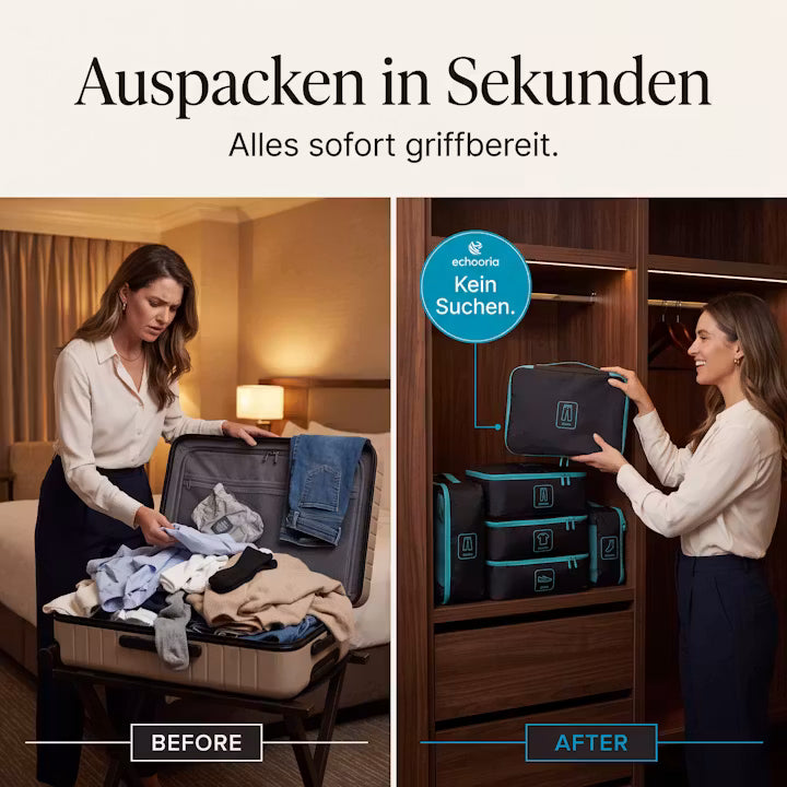 Compressie-inpakzakken - organizer-set voor reiskoffers