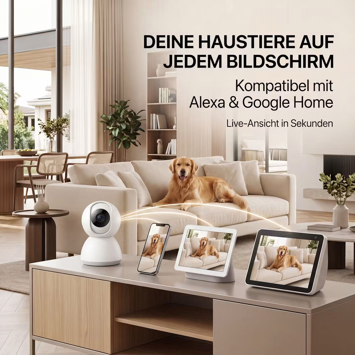 Slimme wifi-huisdiercamera - nachtzicht, bewegingsdetectie en bediening via app