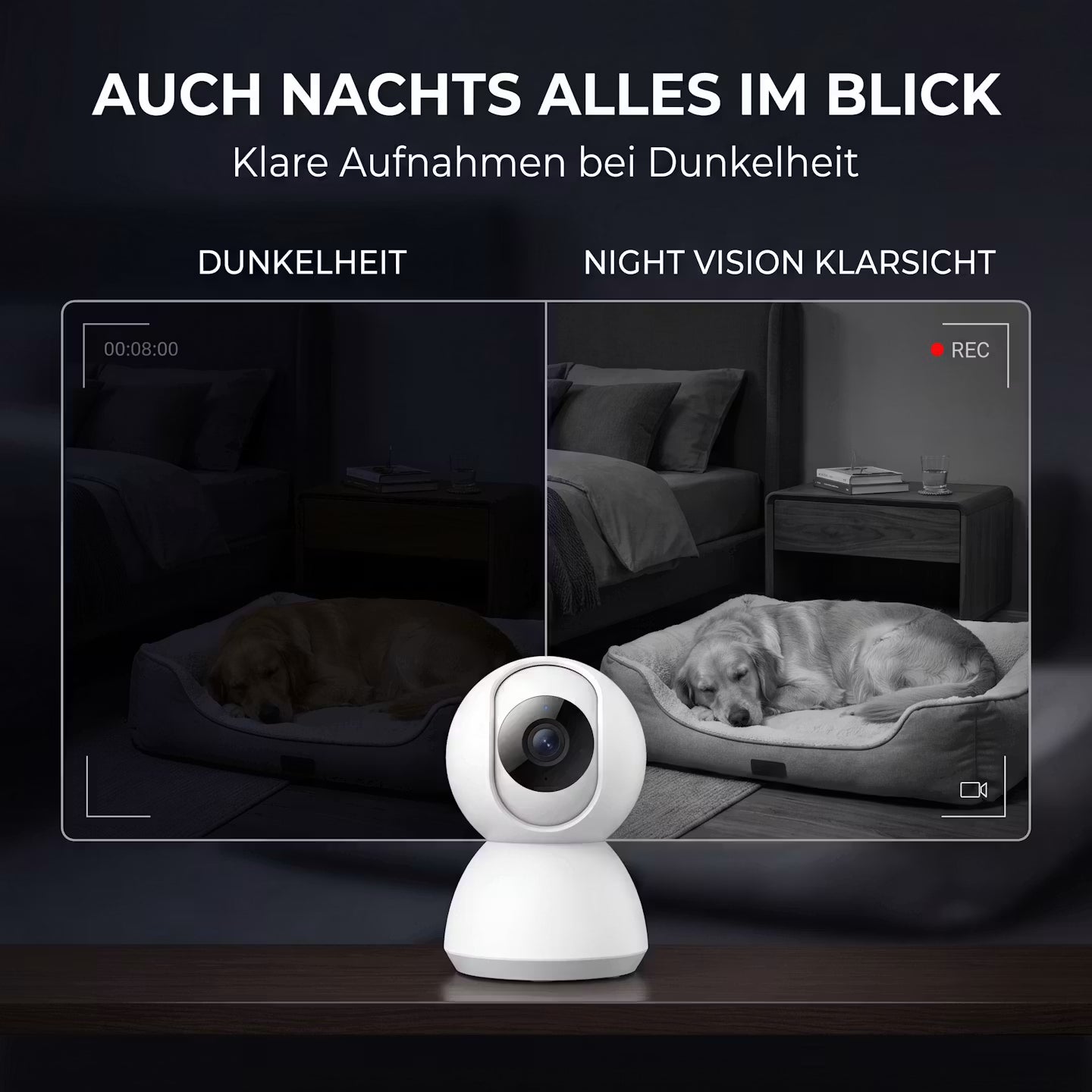 Slimme wifi-huisdiercamera - nachtzicht, bewegingsdetectie en bediening via app
