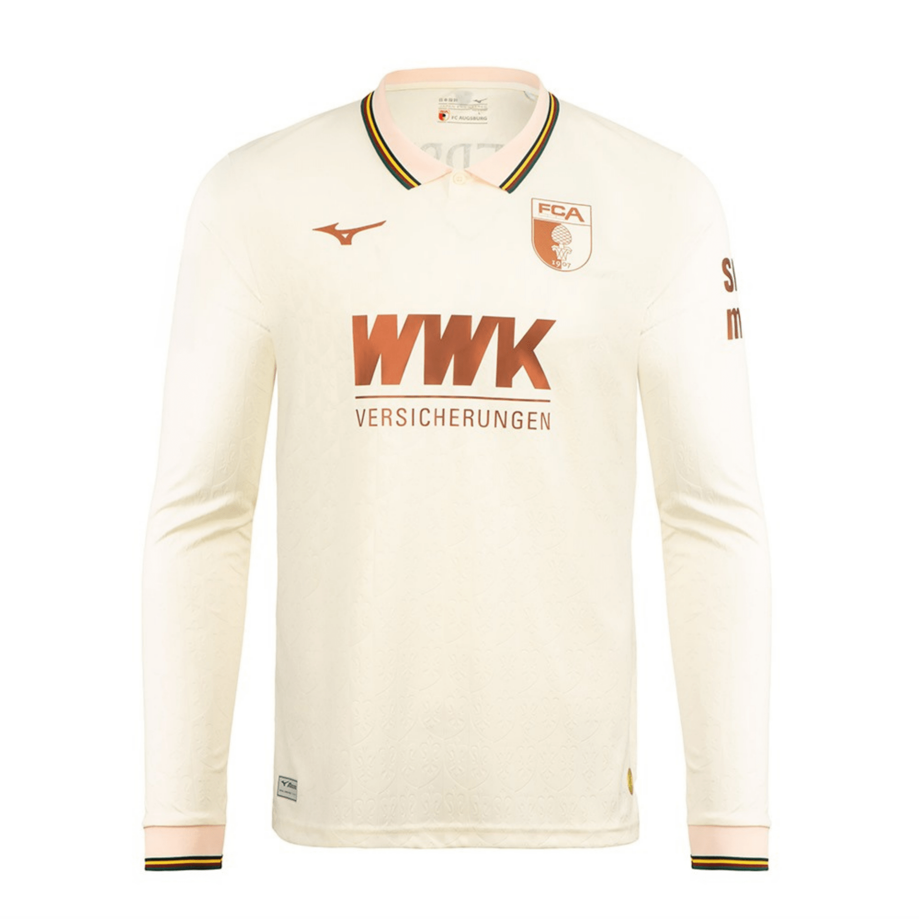 Maillot Manches Longues FCA FC AUGSBURG FUGGERSTADT Crème Homme 25 / 26
