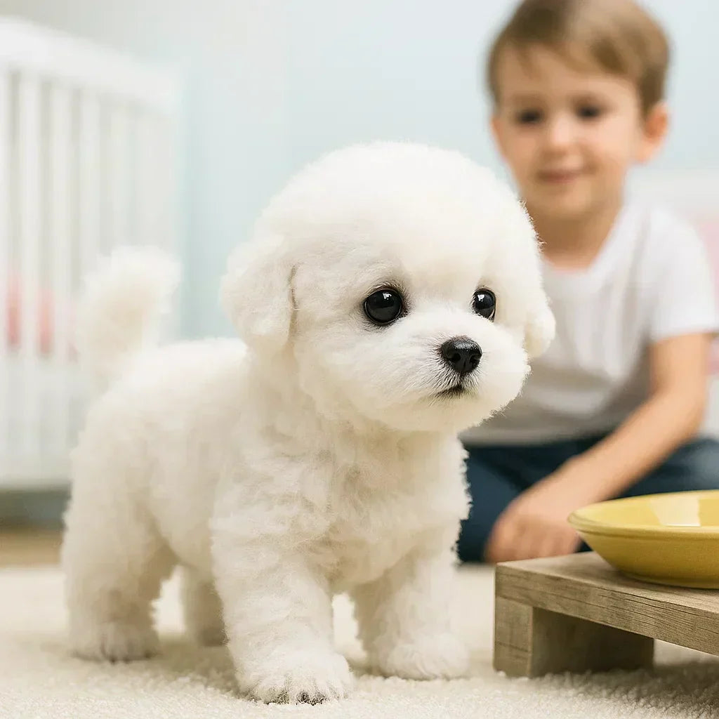Chiot robot | Chien en peluche interactif réaliste