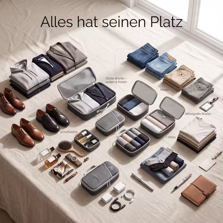 Compressie-inpakzakken - organizer-set voor reiskoffers