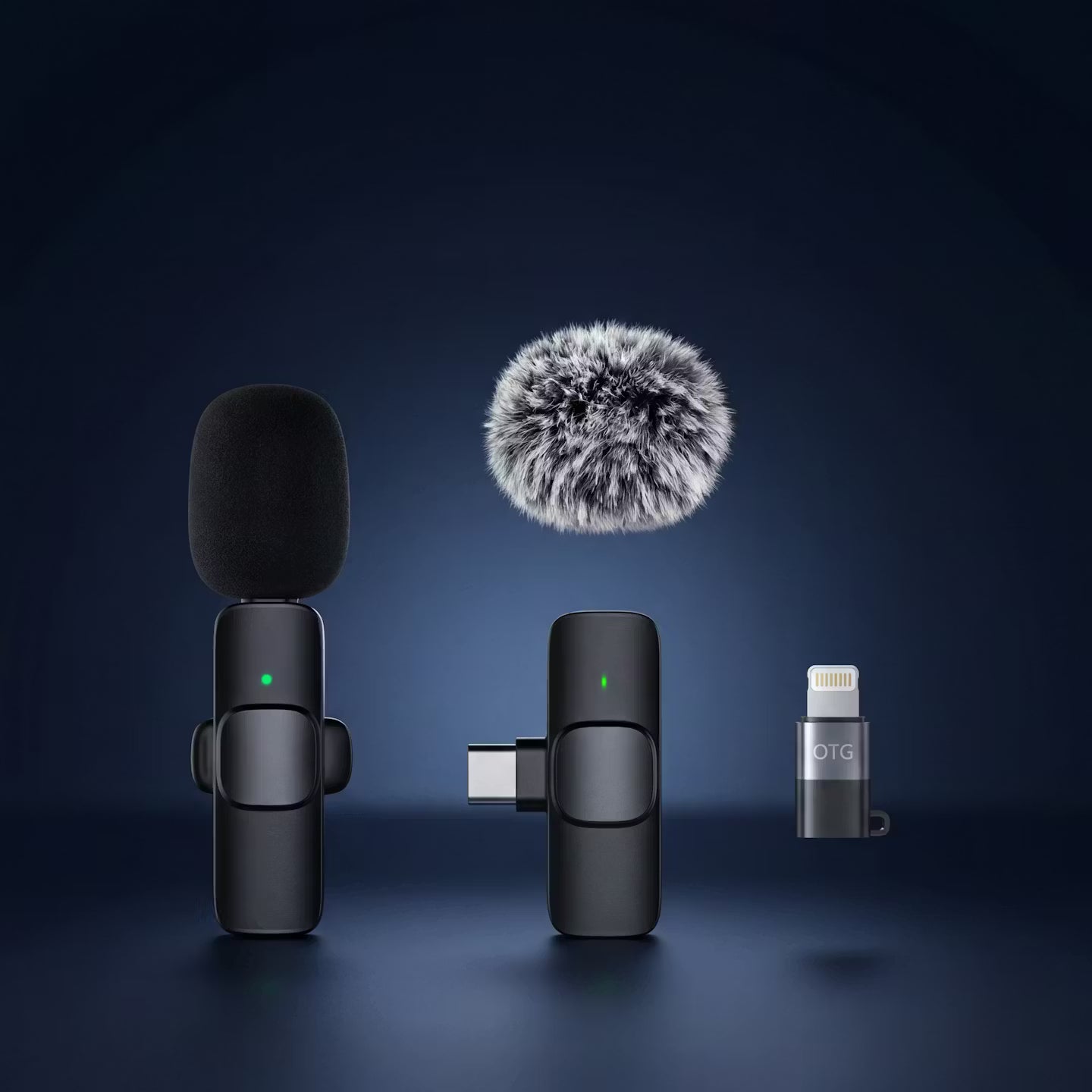 Draadloze clip-on-lavaliermicrofoon - ruisonderdrukkende minimicrofoon voor smartphones en laptops