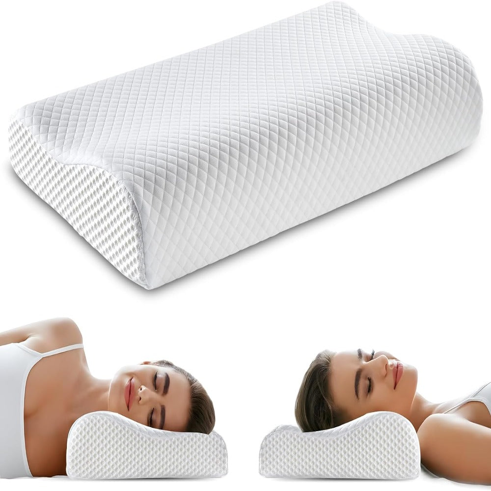 Oreiller en mousse à mémoire de forme de luxe pour le sommeil, soutien du cou et confort nuageux