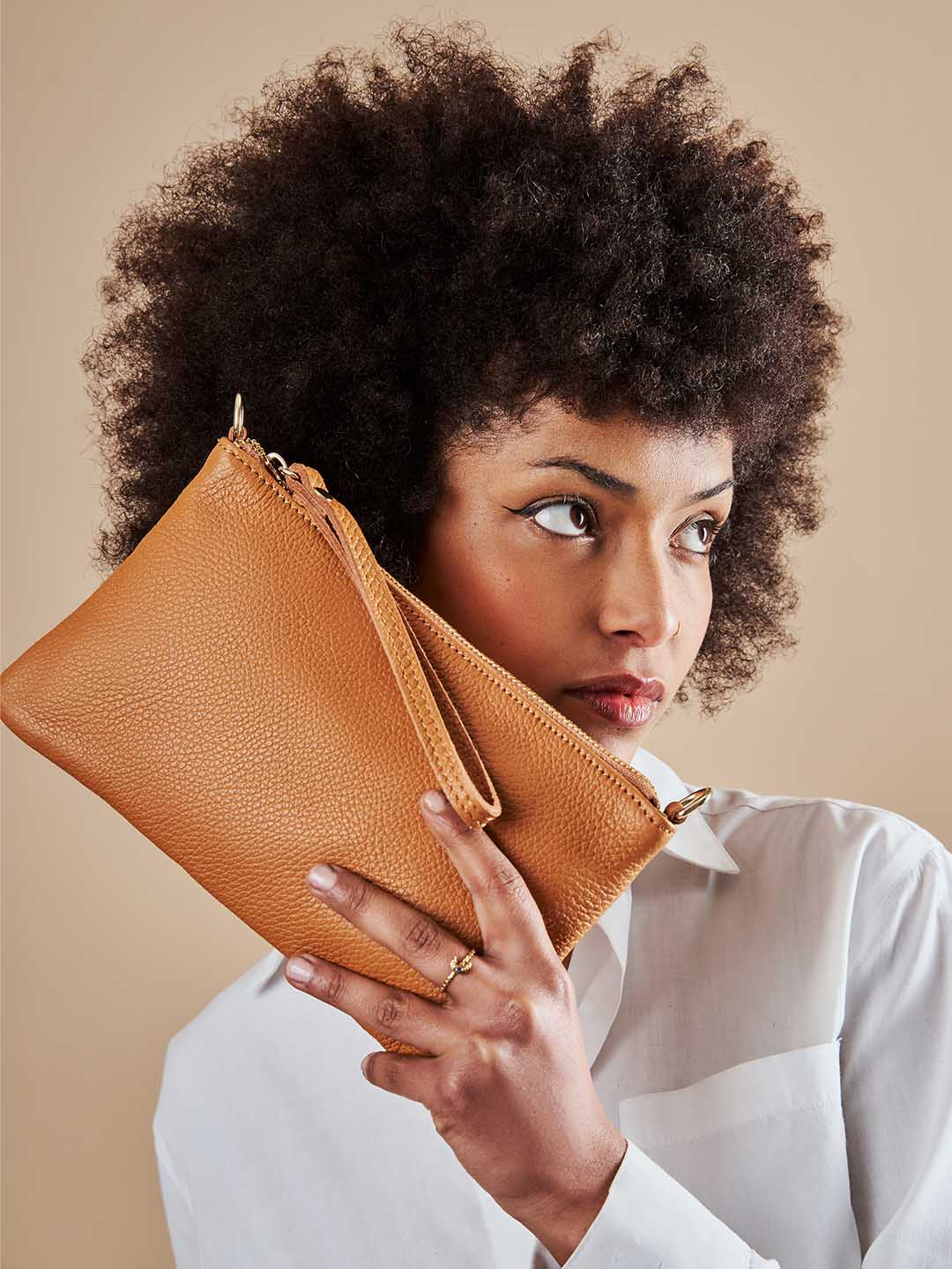 Pochette en cuir Eleganza Duo-Size