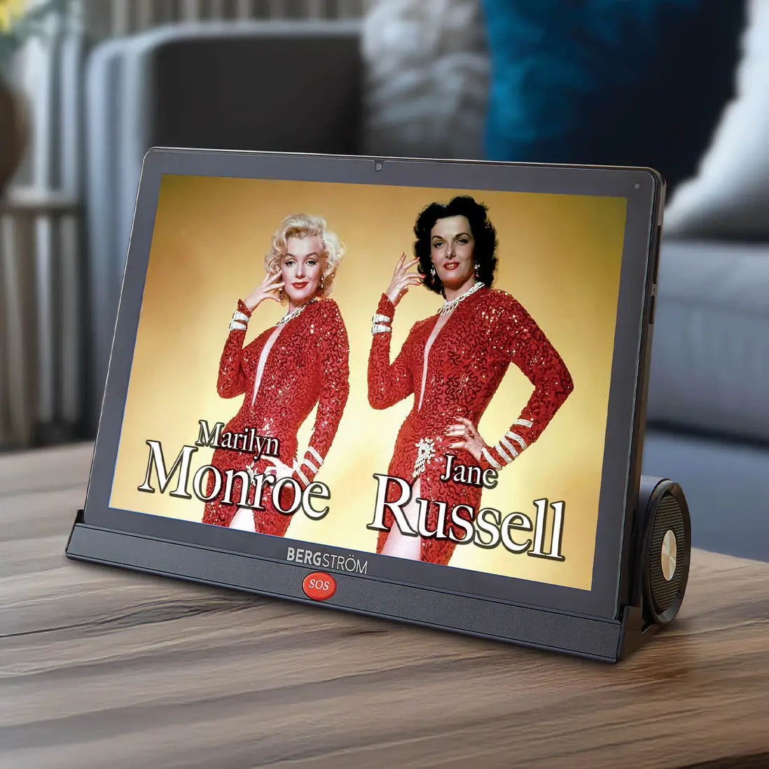 Easy-to-Use Tablet for Seniors – Built-In Stand & Dual Speakers