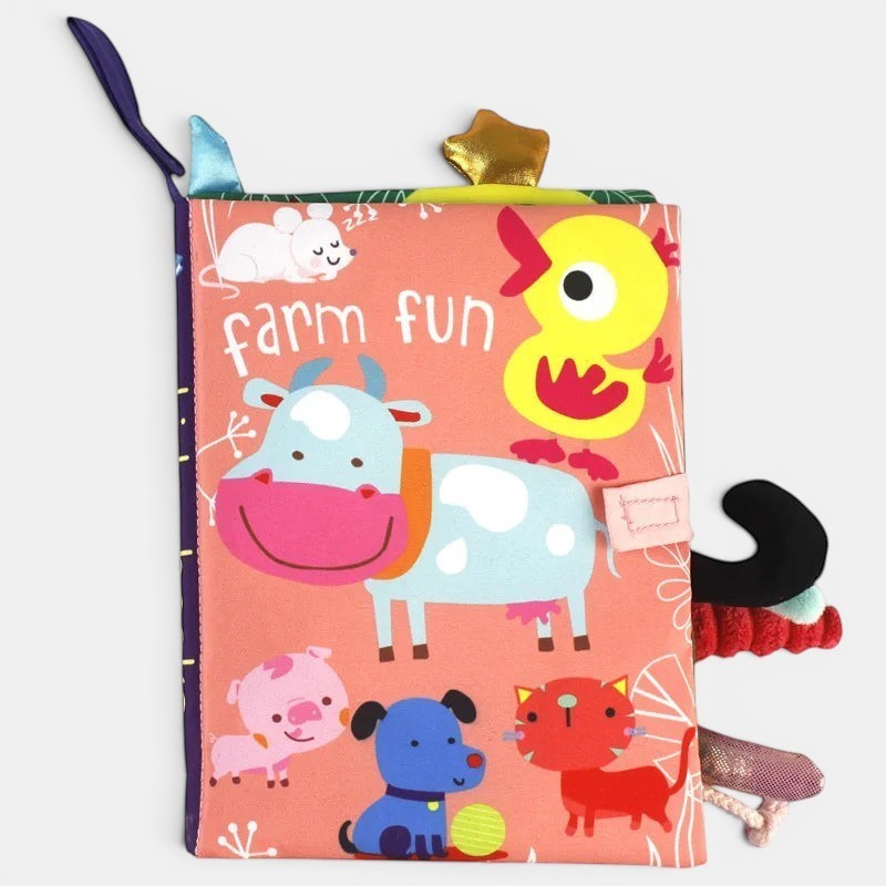 Soft Montessori Fabric Sensory Book for Babies