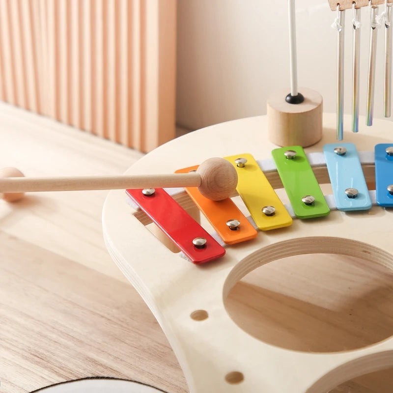 Montessori Wooden Musical Activity Table