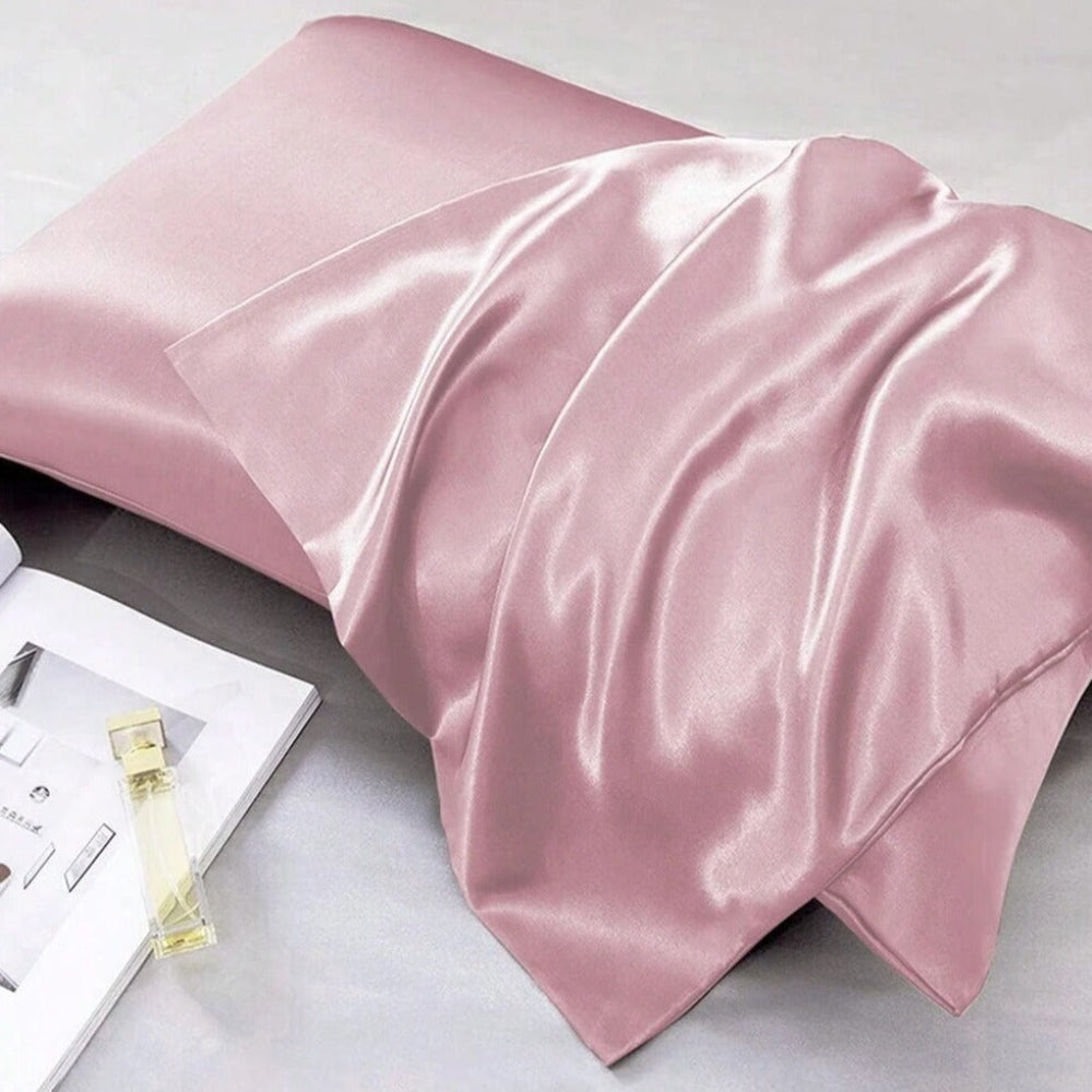 Ensemble de taies d’oreiller en soie pour peau et cheveux - Paquet de deux, hypoallergénique